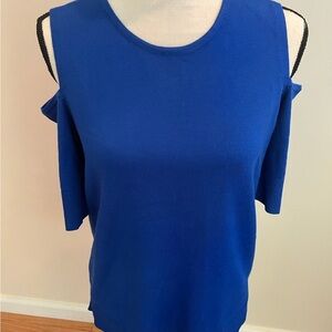 Cable & Gauge Blue Cut Out Blouse